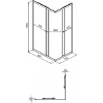 Душевой уголок Triton Вента 100x80