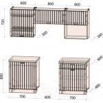 Кухонный гарнитур Интерлиния Берес 2.0В