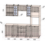 Кухонный гарнитур Интерлиния Берес 2.3В