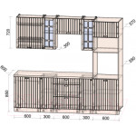 Кухонный гарнитур Интерлиния Берес 2.4В