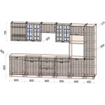 Кухонный гарнитур Интерлиния Берес 3.4В