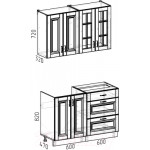 Кухонный гарнитур Интермебель Бостон-1 1.2 без столешницы