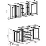Кухонный гарнитур Интермебель Бостон-3 1.7 без столешницы