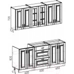 Кухонный гарнитур Интермебель Бостон-4 1.8 без столешницы