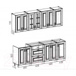 Кухонный гарнитур Интермебель Бостон-7 2.2 без столешницы