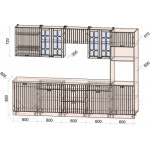 Кухонный гарнитур Интерлиния Берес 3.0В