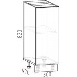 Шкаф-стол кухонный Интермебель Микс Топ ШСР 850-1-300 без столешницы