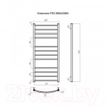Полотенцесушитель электрический Terminus Классик П12 500x1300