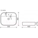 Умывальник Ceramica Nova Element CN6034