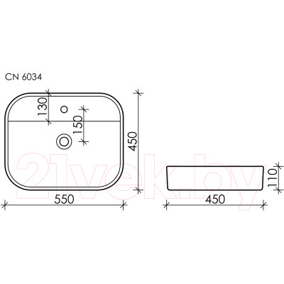 Умывальник Ceramica Nova Element CN6034