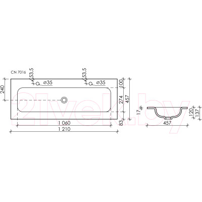 Умывальник Ceramica Nova Element CN7016