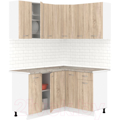 Кухонный гарнитур Кортекс-мебель Корнелия Лира 1.5x1.3