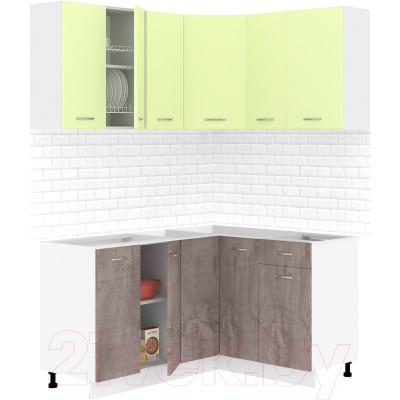 Кухонный гарнитур Кортекс-мебель Корнелия Лира 1.5x1.3 без столешницы