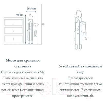 Стульчик для кормления Inglesina My Time / AZ91K9PPR