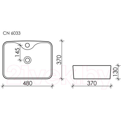 Умывальник Ceramica Nova Element CN6033