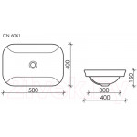 Умывальник Ceramica Nova Element CN6041