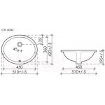 Умывальник Ceramica Nova Element CN6042