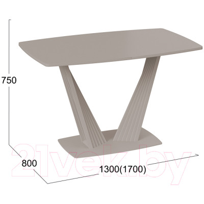 Обеденный стол ТриЯ Фабио тип 1 раздвижной