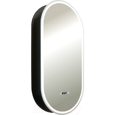 Шкаф с зеркалом для ванной Silver Mirrors Soho-Black 500x1000 / LED-00002612