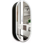 Шкаф с зеркалом для ванной Silver Mirrors Soho-Black 500x1000 / LED-00002613