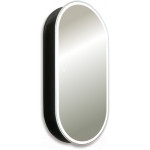 Шкаф с зеркалом для ванной Silver Mirrors Soho-Black 500x1000 / LED-00002613