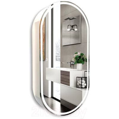 Шкаф с зеркалом для ванной Silver Mirrors Soho 50x100 / LED-00002515