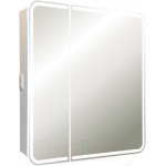 Шкаф с зеркалом для ванной Silver Mirrors Alliance 805x800 / LED-00002516