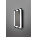 Шкаф с зеркалом для ванной Silver Mirrors Hamburg Black  462x762 / LED-00002669