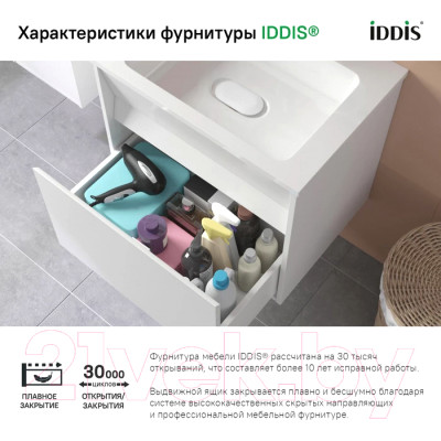 Тумба с умывальником IDDIS Esper ESP60W0i95K