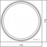 Зеркало Silver Mirrors Eclipse 77x77 / LED-00002529