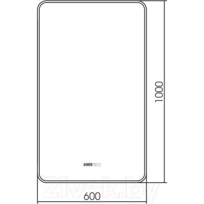 Зеркало Silver Mirrors Incanto 60x100 / LED-00002537