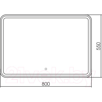 Зеркало Silver Mirrors Давид 80x55 / LED-00002533