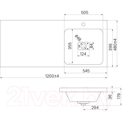 Умывальник IDDIS Brick 0106000i28