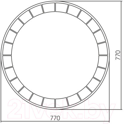 Зеркало Silver Mirrors Пандора D770 / LED-00002504