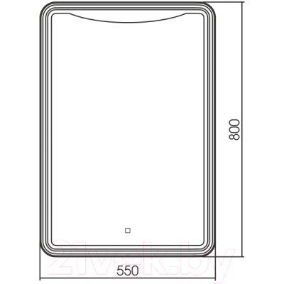 Зеркало Silver Mirrors Мали 55x80 / LED-00002534