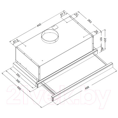 Вытяжка телескопическая Korting KHP 5512 GN