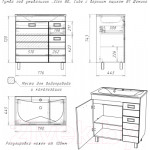 Тумба под умывальник Домино Elen 80 Cube с верхним ящиком В1