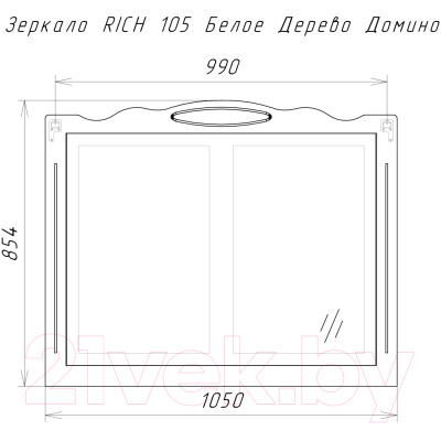 Зеркало Домино Rich 105