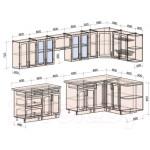 Кухонный гарнитур Интерлиния Тренд 1.5x3.3 правая