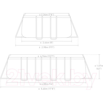 Каркасный бассейн Intex Prism Frame / 26792NP