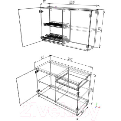 Кухонный гарнитур Eligard Urban 1.2