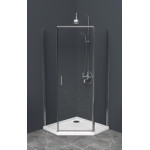 Душевой уголок BelBagno UNO-195-P-1-100-C-Cr