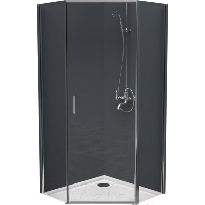 Душевой уголок BelBagno UNO-195-P-1-100-C-Cr