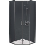 Душевой уголок BelBagno UNO-195-P-2-100-C-Cr