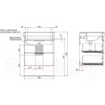 Тумба под умывальник Aquanet Ирис 60 / 310144
