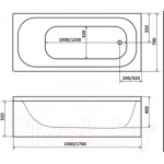 Ванна акриловая Triton Ультра 170x70