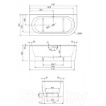 Ванна акриловая Cezares Slim Corner 180-80-44-L-W37