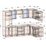 Кухонный гарнитур Интерлиния Тренд 1.88x2.8 ВТ правая