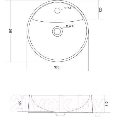 Умывальник Madera Luna 40