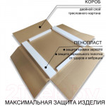 Зеркало Пекам Greta Fly 50x80 / GretaFly-50x80B